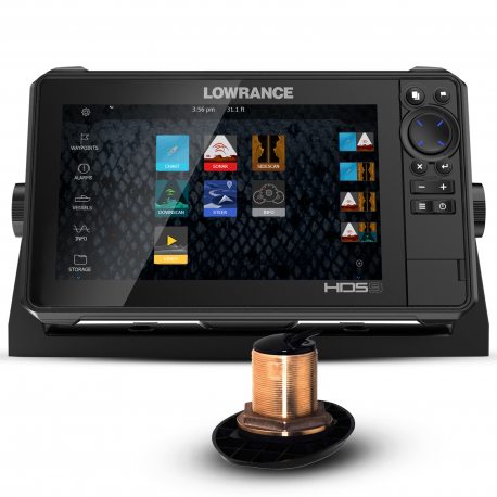 Lowrance HDS 9 Live con Transductor Pasacascos B148 HDI xSonic 600w