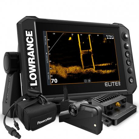 Lowrance Elite FS 9 ActiveTarget 2 y Powerymax TX50
