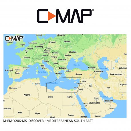 C-MAP DISCOVER M-EM-Y206-MS Mediterranean South East