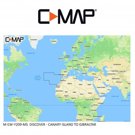 C-MAP DISCOVER M-EW-Y209-MS Canary Island to Gibraltar