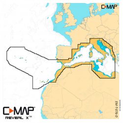 C-MAP REVEAL X EM-T-076-R-MS - West Mediterranean