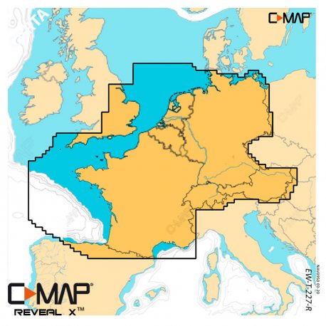 C-MAP REVEAL X EW-T-227-R-MS - North-West Europe