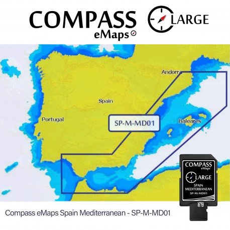 Compass eMaps Spain Mediterranean