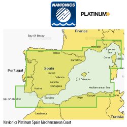 Navionics Platinum+ NPEU010R Spain, Mediterranean Coast