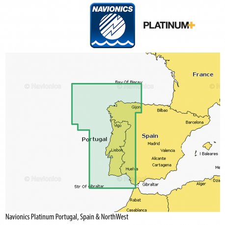Navionics Platinum + NPEU009R Portugal & Spain, Northwest