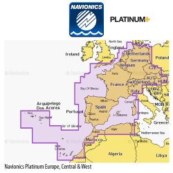 Navionics Platinum+ NPEU646L Europe, Central & West