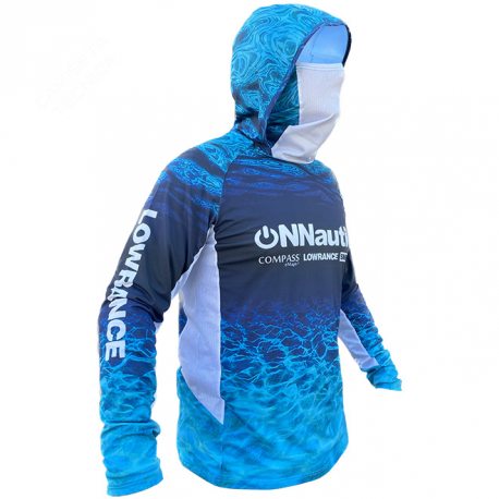 Camiseta Técnica de Pesca ONNautic Blue. Lowrance ONNautic