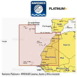 Navionics Platinum+ NPAF004R Canarias, Azores y Africa noroeste
