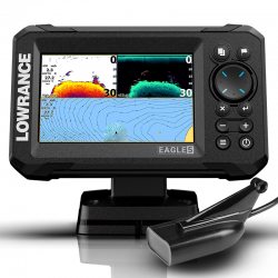 Sonda GPS Plotter para pescar Lowrance Eagle 5 con Transductor HDI 83/200 CHIRP/Downscan