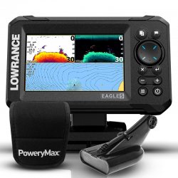 Sonda GPS plotter Lowrance Eagle 5 PoweryMax Ready con Transductor HDI 50/200 600w