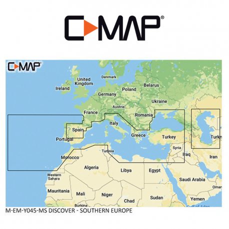 Cartografía C-MAP DISCOVER M-EM-Y045-MS Southern Europe