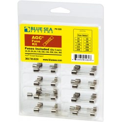 Kit de fusibles AGC 5289-BSS de Blue Sea Systems 41 unidades