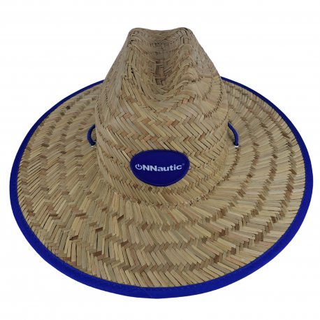 Sombrero de paja ONNautic Blue de 58cm para la pesca. 