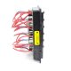 Panel 6 interruptores 4306-BSS de Blue Sea Systems WeatherDeck protección por fusible.