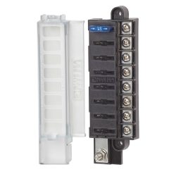 Caja de fusibles compacta 5046 de Blue Sea Systems 8 circuitos con tapa