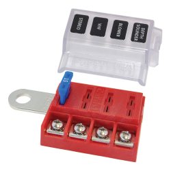 Caja de fusibles compacta 5023-BSS de Blue Sea Systems 4 circuitos montaje directo
