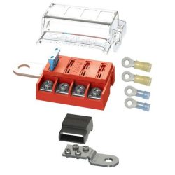 Kit caja de fusibles compacta 5024-BSS de Blue Sea Systems 4 circuitos montaje directo con negativo