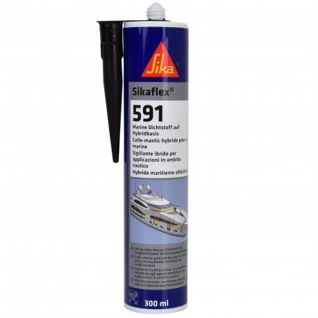 Sellador Sikaflex Sika 591 color negro multifunción para aplicaciones marinas