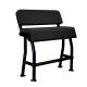 Asiento para barco de pesca en color negro con tejido negro AS100BB de PoweryMax