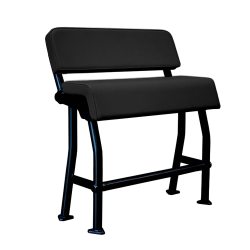 Asiento para barco de pesca en color negro con tejido negro AS100BB de PoweryMax
