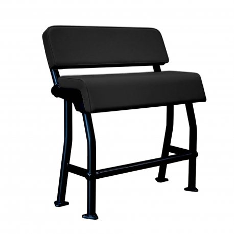 Asiento para barco de pesca en color negro con tejido negro AS100BB de PoweryMax