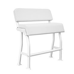 Asiento para barco de pesca en color blanco con tejido blanco AS100WW de PoweryMax