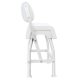 Asiento doble para barco de pesca blanco con tejido blanco AS200WW de PoweryMax