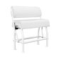 Asiento doble para barco de pesca blanco con tejido blanco AS200WW de PoweryMax