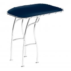 T-Top Universal Serie 600 de PoweryMax blanco con tela azul para barcos y semirigidas.