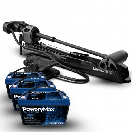Motor Eléctrico Lowrance Ghost X 47" + Bateria de Gel PoweryMax GL36100
