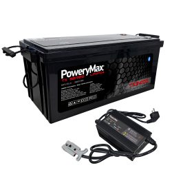 Batería de Litio LiFePO4 PoweryMax TX24100 + Cargador Inteligente