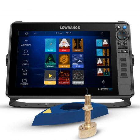 Lowrance HDS 12 Pro con Transductor Pasacascos B265LH xSonic 1kW CHIRP