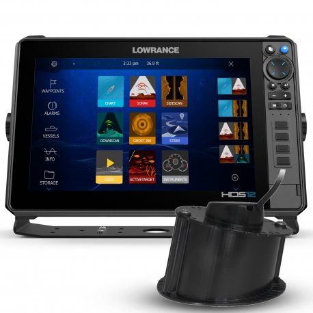 Lowrance HDS 12 Pro con Transductor Pasacascos TM265LM xSonic 1kW CHIRP