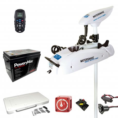 Motor de posicionamiento Watersnake Geo-Spot GPS 12V 65 lbs y eje de 66" (168cm)