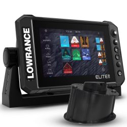Sonda GPS Plotter Lowrance Elite FS Black con Transductor Interior Airmar M135M 1 kW CHIRP