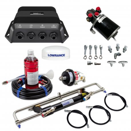 Pack Piloto Automático + Dirección Hidráulica Hydrodrive Hasta 120HP