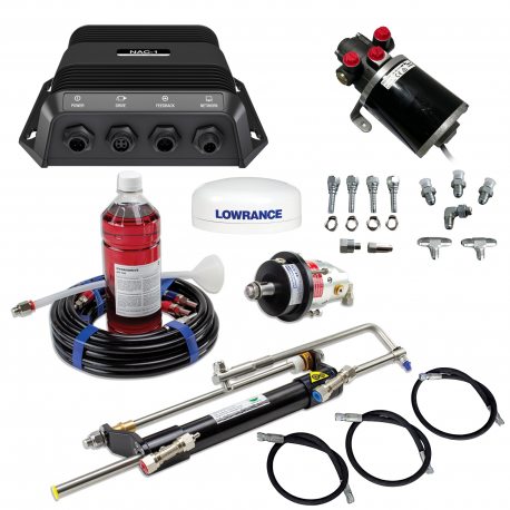 Pack Piloto Automático + Dirección Hidráulica Hydrodrive Hasta 120HP