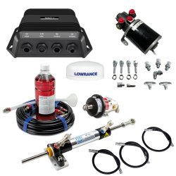 Pack Piloto Automático + Dirección Hidráulica Hydrodrive MU50TF-RA