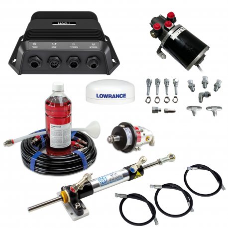 Pack Piloto Automático + Dirección Hidráulica Hydrodrive MU50TF-RA