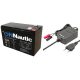 Pack Batería AGM 12v 7Ah + Cargador Inteligente 1Ah
