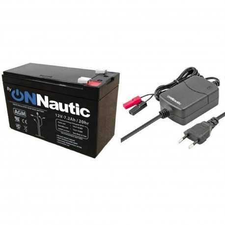 Pack Batería AGM 12v 7Ah + Cargador Inteligente 1Ah