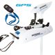 Watersnake Geo-Spot GPS 12V 65 lbs y eje de 72" / 183cm, motor eléctrico de posicionamiento GPS