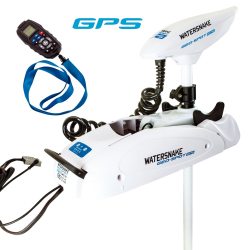 Watersnake Geo-Spot GPS 12V 65 lbs y eje de 72" / 183cm, motor eléctrico de posicionamiento GPS