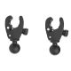 Soporte RAM doble fijación motor eléctrico, bola 1.5" version larga