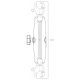 Soporte RAM doble fijación motor eléctrico, bola 1.5" version larga