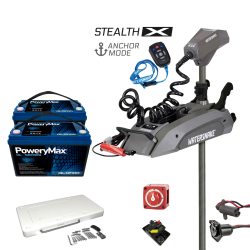 Motor eléctrico 24V fueraborda Watersnake Stealth X 80 lbs 78" / 198cm