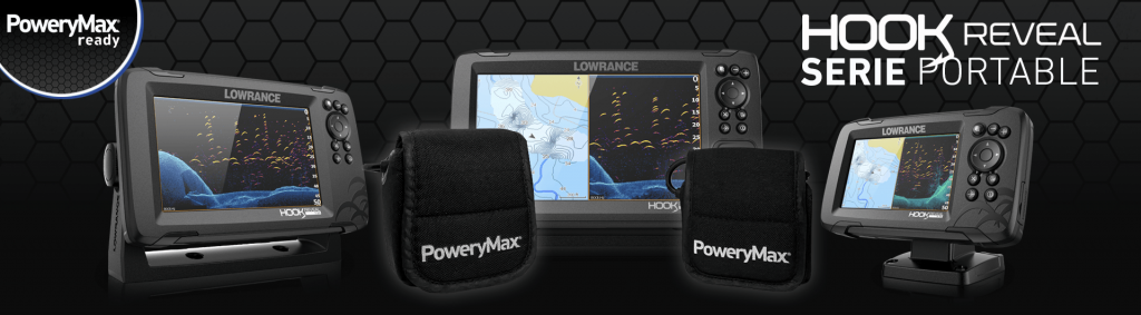 Sonda GPS Plotter Lowrance HOOK Reveal PoweryMax Ready