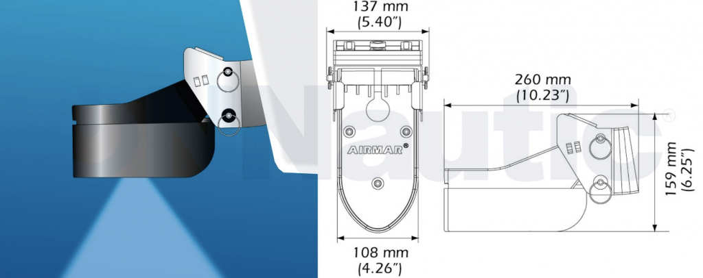 Transductor de popa TM185M CHIRP AIRMAR 1KW XSONIC