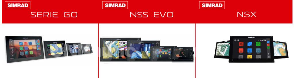 Gama de pantallas Simrad GO, NSS EVO y NSX compatibles con PoweryMax HomeKit
