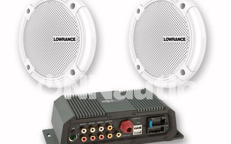 sistema audio marino sonichub-2 lowrance-simrad-altavoces